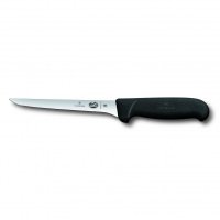 Victorinox Fibrox Boning Knife Straight Narrow Blade - 15cm Black