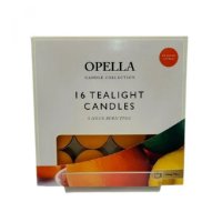 Opella Candle Citrus Teal Tealights - 16PK
