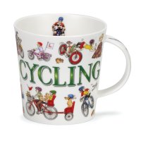 Dunoon Cairngorm Shape Fine Bone China Mug - Sporting Antics - Cycling