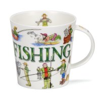 Dunoon Cairngorm Shape Fine Bone China Mug - Sporting Antics Fishing