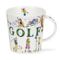 Dunoon Cairngorm Shape Fine Bone China Mug - Sporting Antics Golf