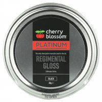 Cherry Blossom Platinum Regimental Gloss Shoe Polish 40g - Black