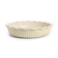 Jomafe Classic Cream Fluted Pie Dish - 26cm