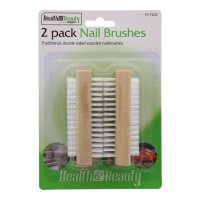 Rysons Fig and Olive Wooden Nail Brushes - 2 pack