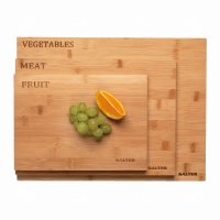 Salter Three Piece Bamboo Chopping Board Set