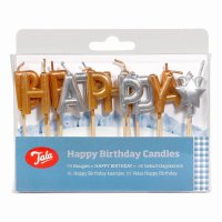 Tala Happy Birthday Gold and Silver Candles