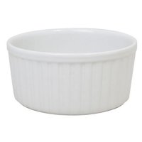 Zodiac White Ceramic Souffle Dish