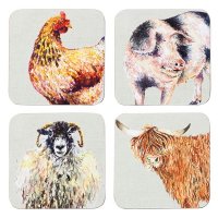 Foxwood Country Life Set of 4 Coasters