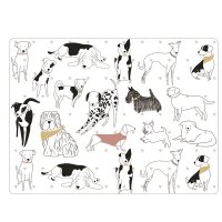 The English Tableware Company - Playful Pets Set of 4 Placemats - Dogs