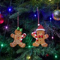Three Kings Resin Gingerbread Pendant - Assorted