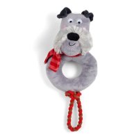 Zoon Plush Dog Toy - Hamish Rope Ring