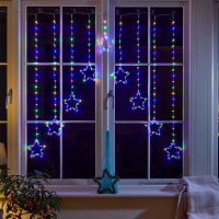 Smart Garden Star Curtain Lights - Multi Coloured