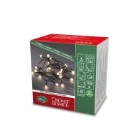 Konstsmide 50 Warm White Cherry LED Lights with Black Wire