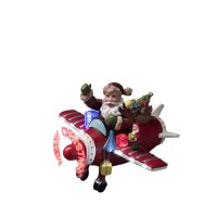 Konstsmide Fiber Optic Plane with Santa