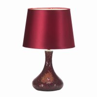 Oaks Lighting Zara Table Lamp Red