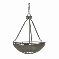 Oaks Lighting Kellen 3 Light Chandelier Concrete