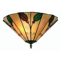 Oaks Lighting Tiffany Style Leaf Ceiling Light