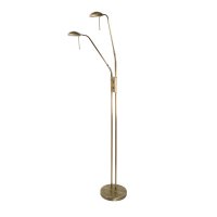 Oaks Lighting Juma Twin Floor Lamp Antique Brass