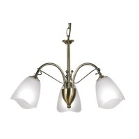 Oaks Lighting Turin 3 Light Chandelier Antique Brass