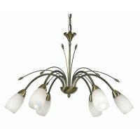 Oaks Lighting Antwerp 6 Light Chandelier Antique Brass