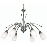 Oaks Lighting Antwerp 6 Light Chandelier Antique Chrome