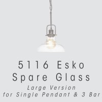 Oaks Lighting Esko Pendants Replacement Glass Large