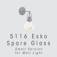 Oaks Lighting Esko Wall Light Replacement Glass Small
