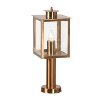 Oaks Lighting Saxton Outdoor Pedestal Light Copper