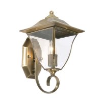 Oaks Lighting Callan Up Outdoor Wall Light Brass Plate