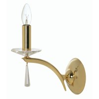 Oaks Lighting Wroxton Single Wall Light Gold