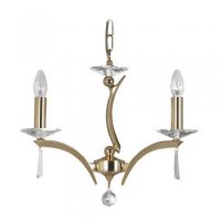 Oaks Lighting Wroxton 3 Light Chandelier Gold