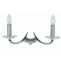 Oaks Lighting Bahia Double Wall Light Chrome