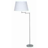 Oaks Lighting Armada Double Swing Arm Floor Lamp Satin Chrome