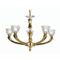 Oaks Lighting Perseas 5 Light Chandelier Gold