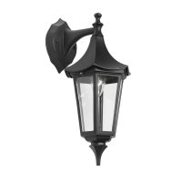 Oaks Lighting Witton Outdoor Wall Light Down Black