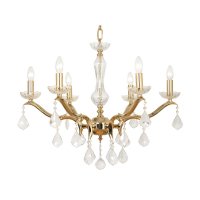 Oaks Lighting Isabella 6 Light Chandelier Gold