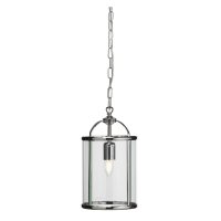 Oaks Lighting Fern 1 Light Lantern Style Pendant Chrome