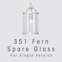 Oaks Lighting Fern 1 Light Lantern Replacement Glass