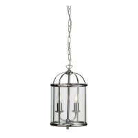 Oaks Lighting Fern 2 Light Lantern Style Pendant Chrome