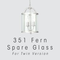 Oaks Lighting Fern Twin Replacement Glass