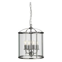 Oaks Lighting Fern 4 Light Lantern Style Pendant Chrome