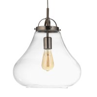 Oaks Lighting Turua Pendant 420 x 320mm Antique Chrome