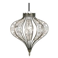 Oaks Lighting Braga Non-Electric Pendant Antique Brass