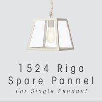 Oaks Lighting Riga Single Pendant Replacement Glass - Single Panel