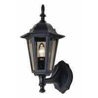 Oaks Lighting Haxby Outdoor Wall Lantern Up Black