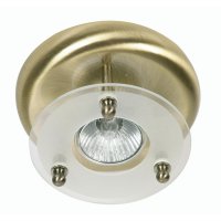 Oaks Lighting Surface Downlight Antique Brass