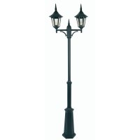 Oaks Lighting Cardinal 2 Head Outdoor Lamp Post Black