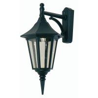 Oaks Lighting Cardinal Outdoor Wall Lantern Down Black