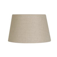 Oaks Lighting Linen Drum Shade Bracken - Various Sizes