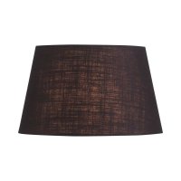 Oaks Lighting Linen Drum Shade Charcoal - Various Sizes